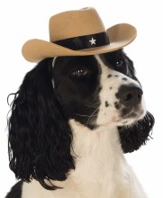 Pet Hat Cowboy Brown M/L