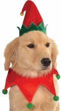 Pet Elf Hat w/Bell M/L