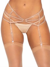 Garter Belt Strappy Beige