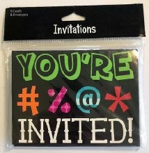 Holy Bleep Invitations 8ct