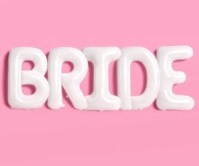 BRIDE Set 40in Balloons White