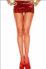 Pantyhose Red Fishnet Seamless