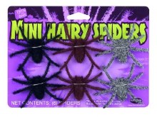 Mini Hairy Spiders / Combo ~ 6 Pack