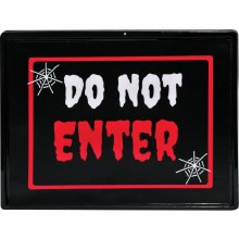 Halloween Battery Powered Neon Sign ~ Do No Enter