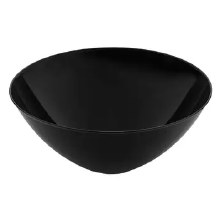 Black Plastic Bowls 2ct