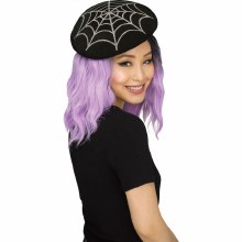 Beret Halloween Spider Web