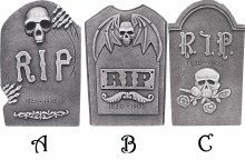 19in. RIP Styrofoam Tombstone ~ ONLY ONE / SPECIFY CHOICE AT CHECKOUT / Stand Not Included