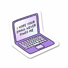 Sticker Email Finds Me