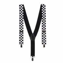 Suspenders B/W Checked