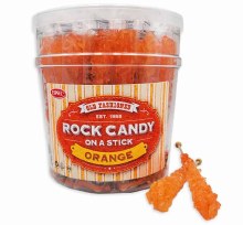 Rock Candy Sticks Orange