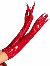 Red Vinyl Gloves w/ Claws