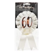 Rose Gold 60th Birthday Badge