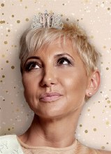 Tiara 40 Rose Gold Rhinestoned