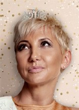 Tiara 50 Rose Gold Rhinestoned