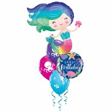 Birthday • Mermaid Colorful Balloon Bouquet V2