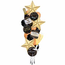 Balloon Bouquet, Deluxe Gold & Copper Extravagence