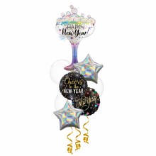 Balloon Bouquet, Deluxe Iridescent Bubbles Centerpiece