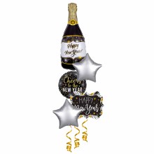 Balloon Bouquet, Silver & Gold Centerpiece