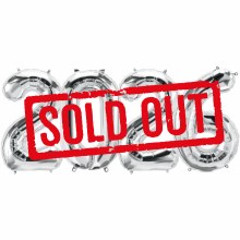 2026 34"Jumbo Helium Number Bundle • Silver