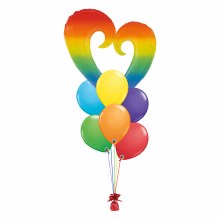 Balloon Bouquet ~ PRIDE OPEN HEART ~ Large