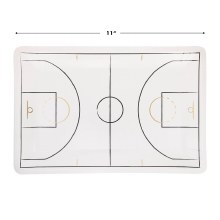 Basketball Court Paper Plate