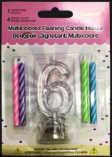 Candle w/ Flashing Holder #6