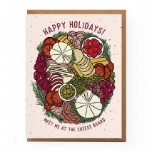 Happy Holidays Charcuterie Board Card • BLANK INSIDE