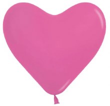 Blln 11" Heart Shape Fuschsia