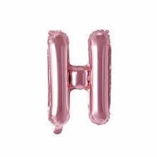 Mini 16in. Air-Fill Only Letter Mylar Balloon • Rose Gold H