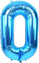 Jumbo 34in. Helium Number Mylar Balloon • Blue 0