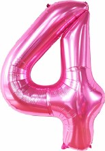 Jumbo 34in. Helium Number Mylar Balloon • Pink 4