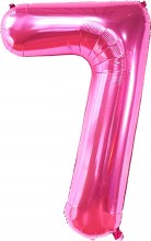 Jumbo 34in. Helium Number Mylar Balloon • Pink 7