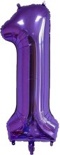 Jumbo 34in. Helium Number Mylar Balloon • Purple 1