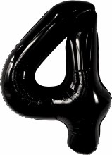 Jumbo 34in. Helium Number Mylar Balloon • Black 4