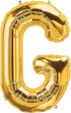 Jumbo 34in. Helium Letter Mylar • Gold G