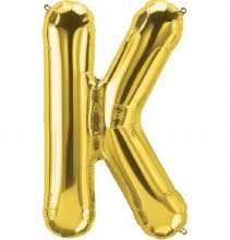 Jumbo 34in. Helium Letter Mylar • Gold K