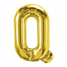 Jumbo 34in. Helium Letter Mylar • Gold Q