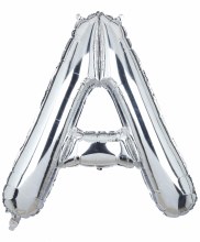 Jumbo 34in. Helium Letter Mylar • SILVER A