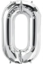 Jumbo 34in. Helium Letter Mylar • SILVER O