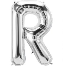 Jumbo 34in. Helium Letter Mylar • SILVER R