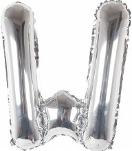 Jumbo 34in. Helium Letter Mylar • SILVER W