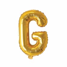 Mini 16in. Air-Fill Only Letter Mylar Balloon • Gold G