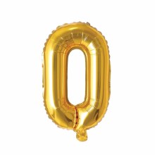 Mini 16in. Air-Fill Only Letter Mylar Balloon • Gold O