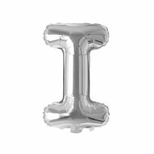 Mini 16in. Air-Fill Only Letter Mylar Balloon • Silver I