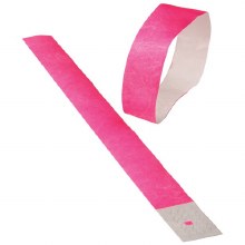 Wristbands Tyvek 100ct N Pink