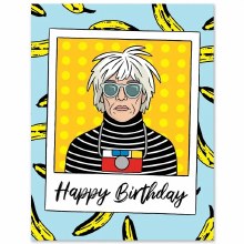 Card Andy Warhol Birthday