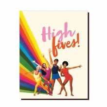 Card High Fives Dancers 80s
