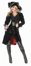 Pirate Vixen Coat Gun Metal L