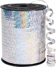 Curling Ribbon Holographic Silver