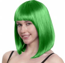 Wig Long Bob Green